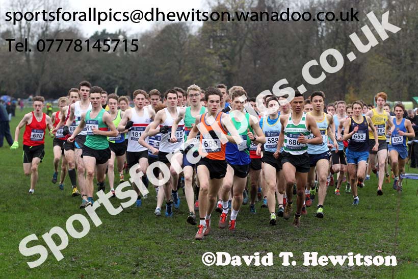 Mens under-17s, British Athletics Liverpool Cross Challenge, Sefton Park, Liverpool. Photo: David T. Hewitson/Sports for All Pics